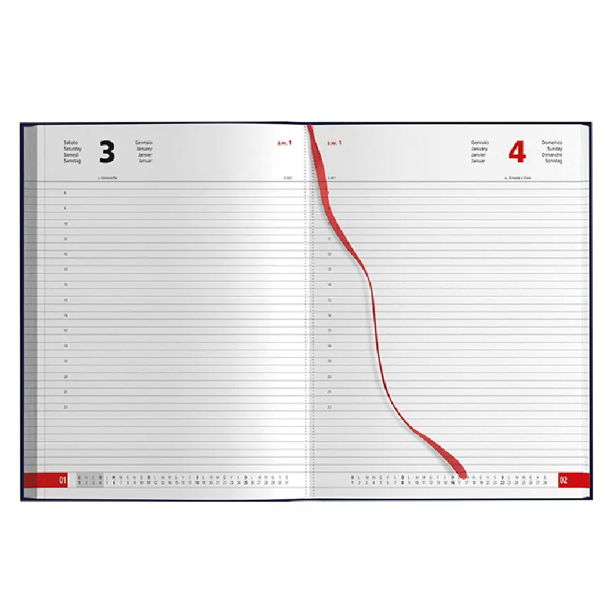 Agenda maxi giornaliera con logo - cod. PB505