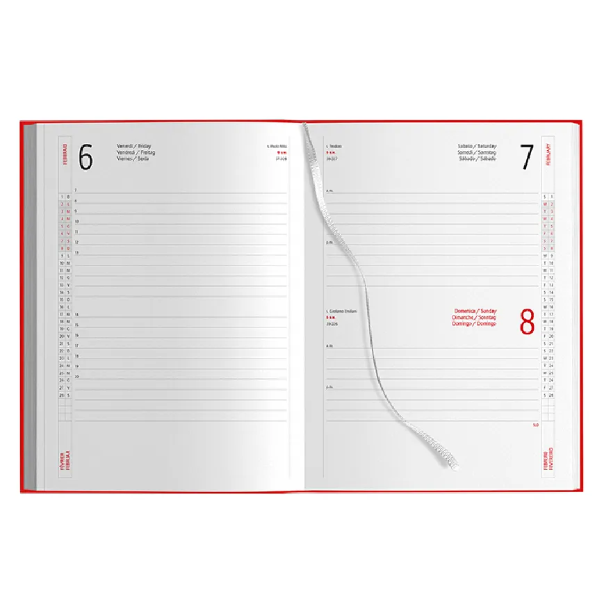 Agende giornaliere personalizzate con Segnapagine - cod. PB512