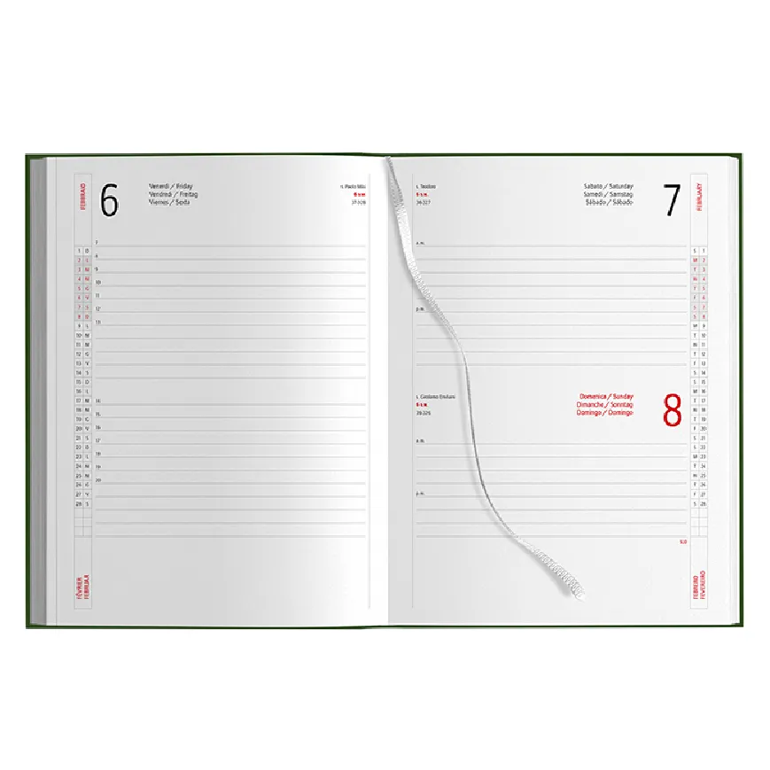 Agende giornaliere personalizzate con Rubrica telefonica - cod. PB520