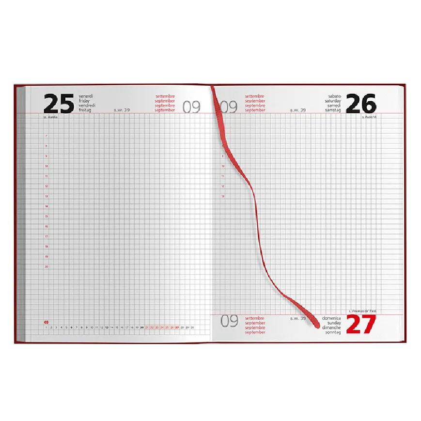Agende giornaliere quadrettate personalizzate - cod. PB535