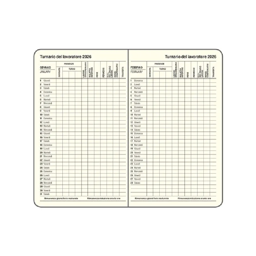 Agende settimanali da personalizzare - cod. PB546