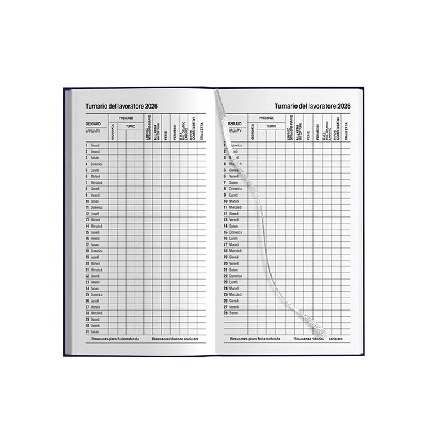 Agende settimanali promozionali - cod. PB550