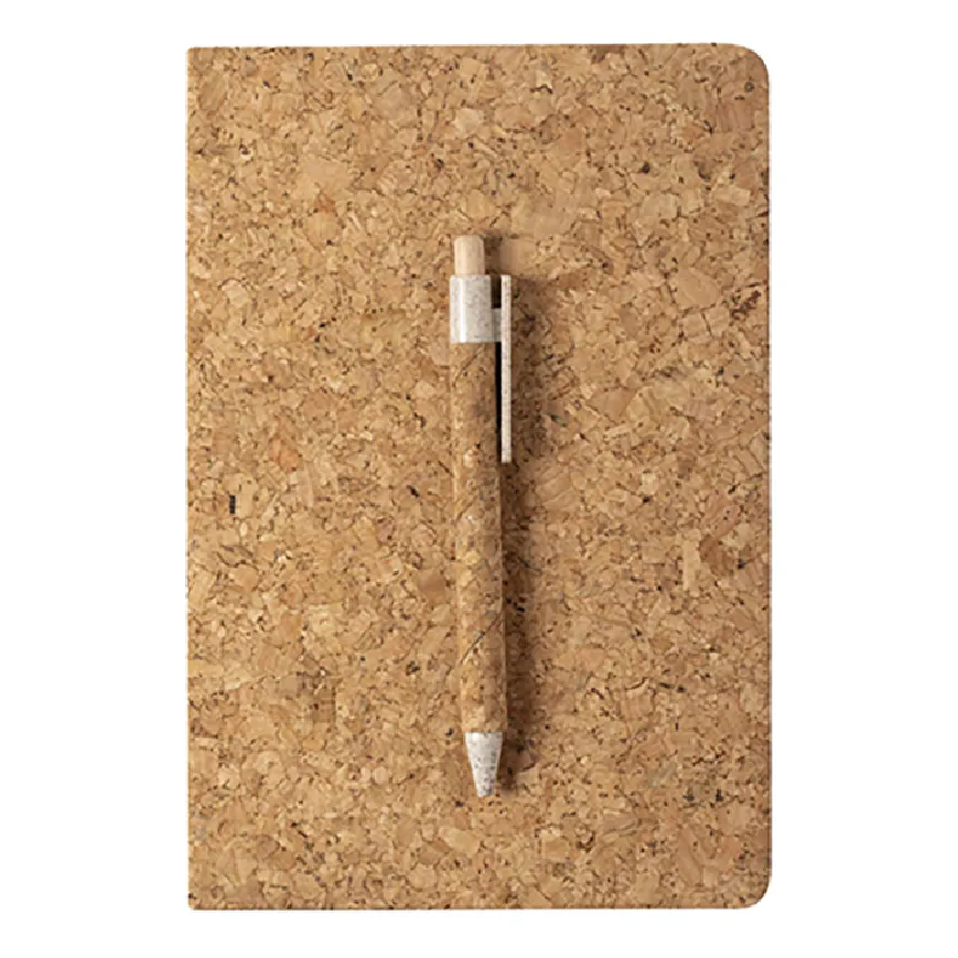 Notes in sughero con logo stampato - cod. PB574