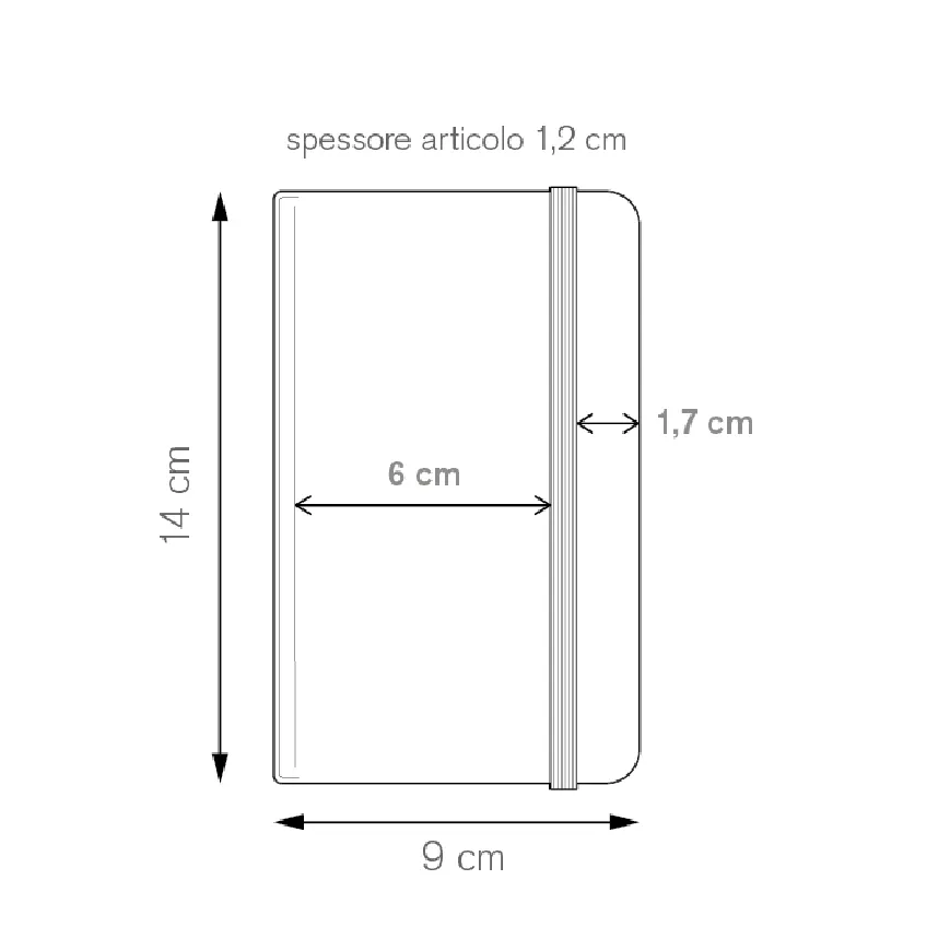Notes da serigrafare con logo con pagine a righe - cod. PB603