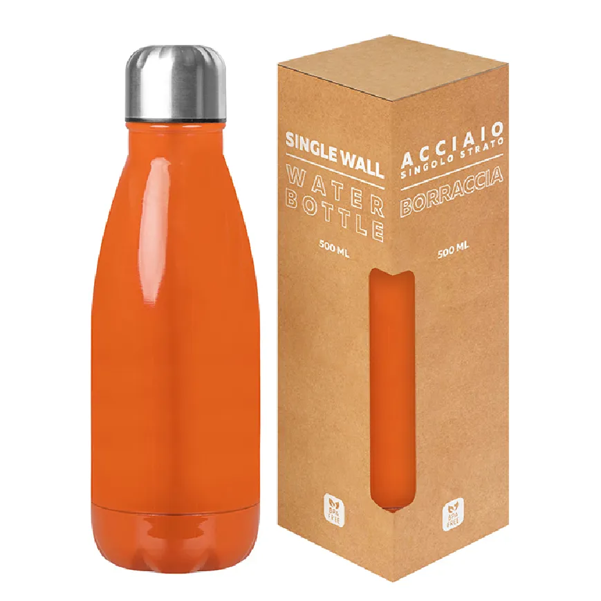 Borraccia in acciaio personalizzabile da 500 ml - cod. PC411