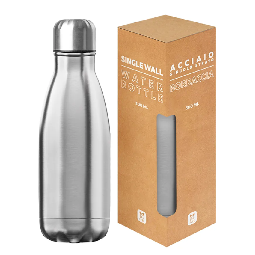 Borraccia in acciaio personalizzabile da 500 ml - cod. PC411
