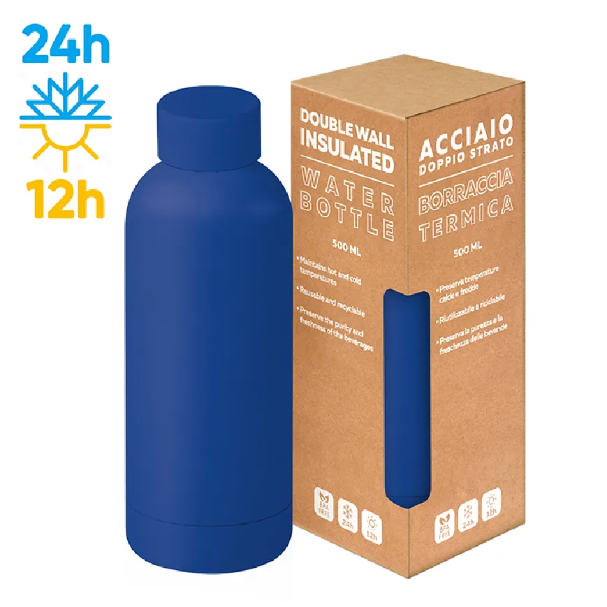 Borraccia in acciaio promozionale da 500 ml - cod. PC415
