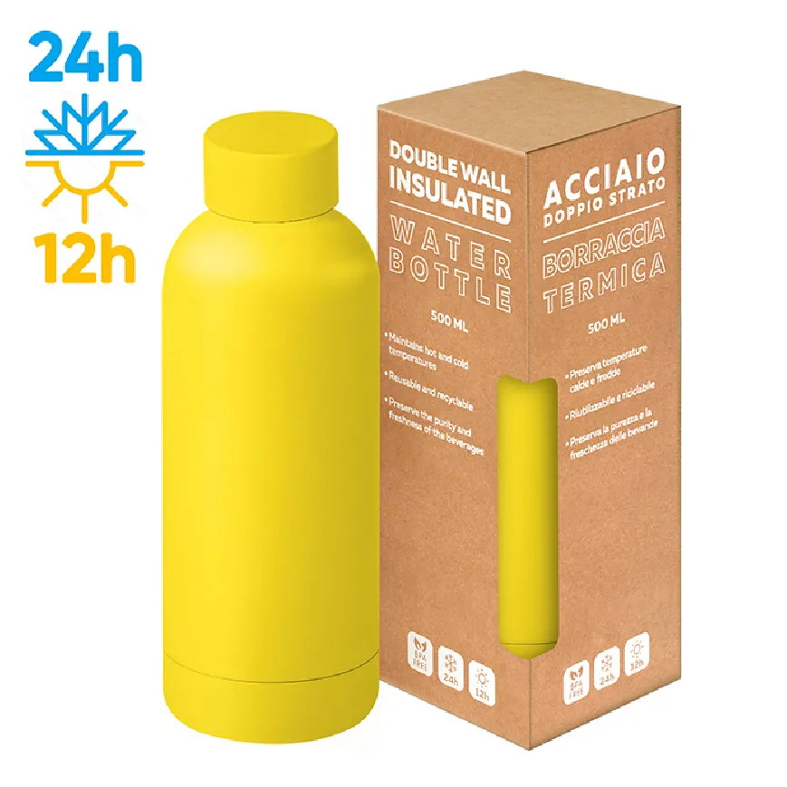 Borraccia in acciaio promozionale da 500 ml - cod. PC415