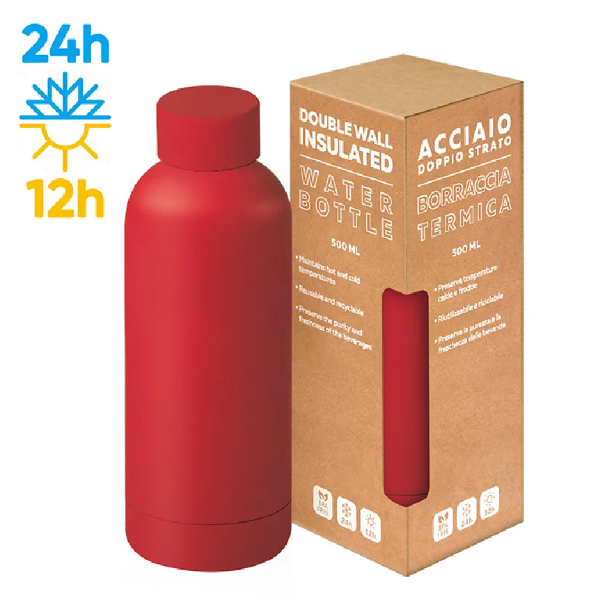 Borraccia in acciaio promozionale da 500 ml - cod. PC415