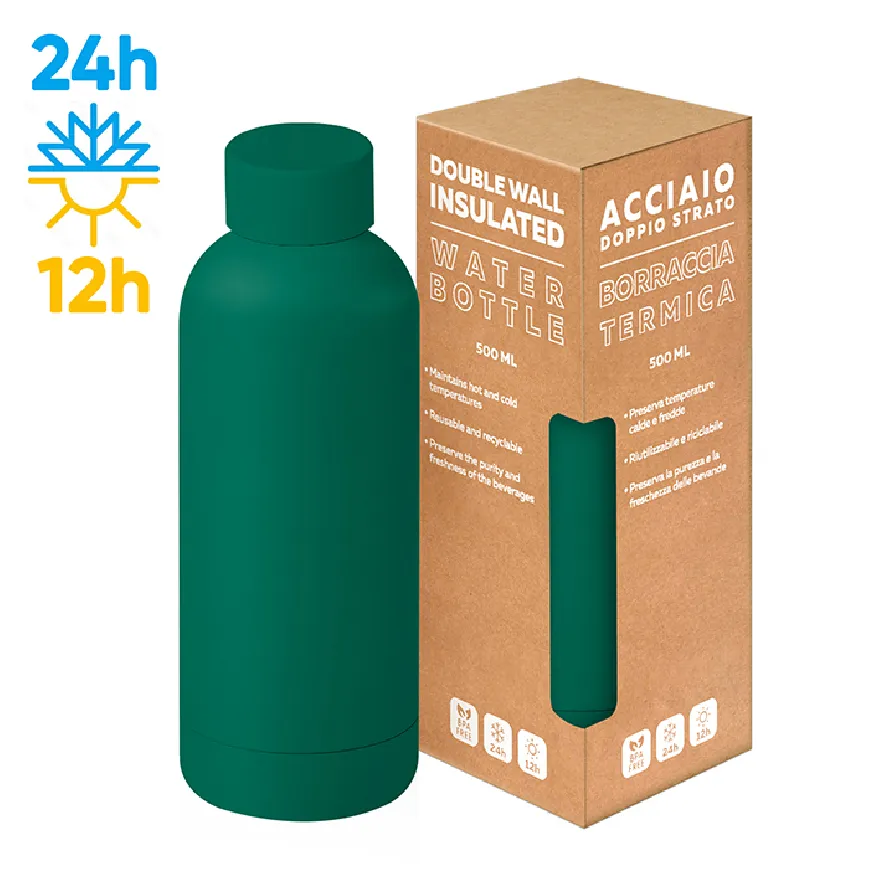 Borraccia in acciaio promozionale da 500 ml - cod. PC415