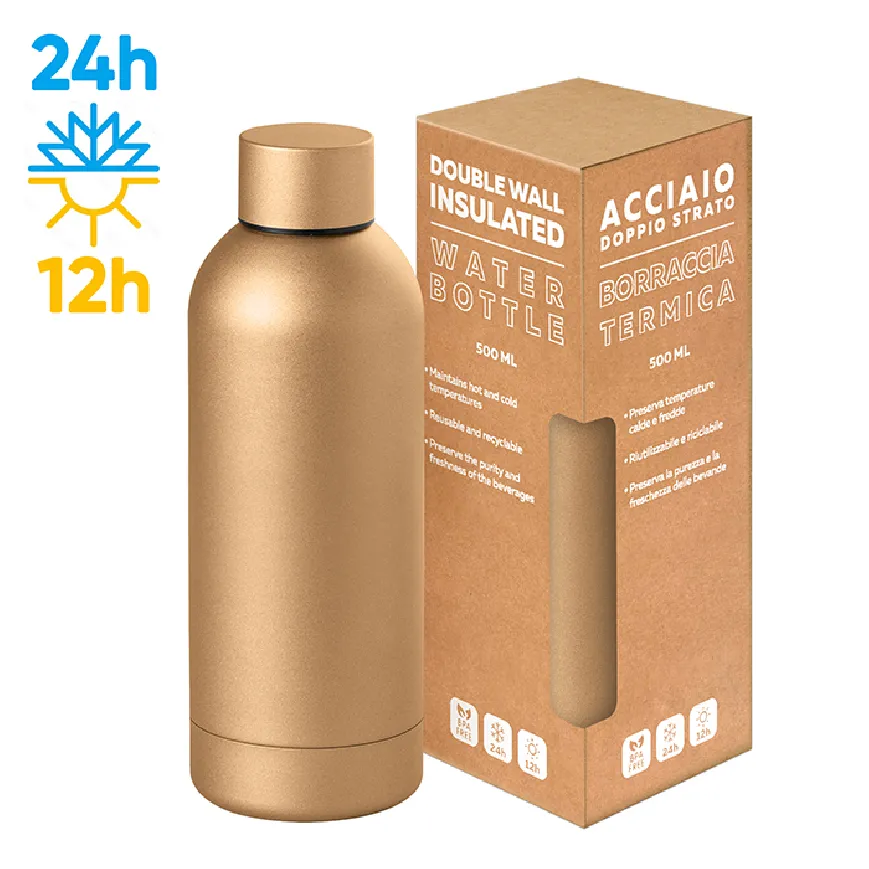 Borraccia in acciaio inox 304/201 - Metamat 500 cod. PC417
