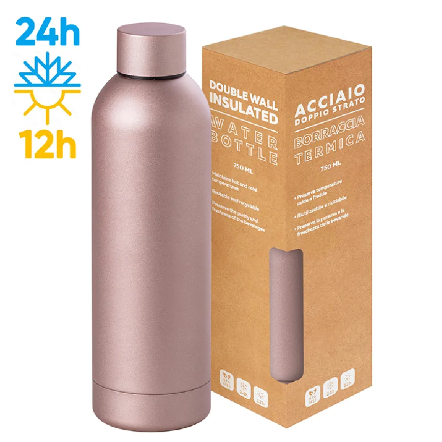 Borraccia in acciaio inox 304/201 - Metamat 750 cod. PC419