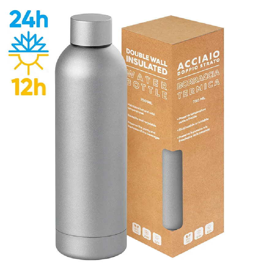 Borraccia in acciaio inox 304/201 - Metamat 750 cod. PC419