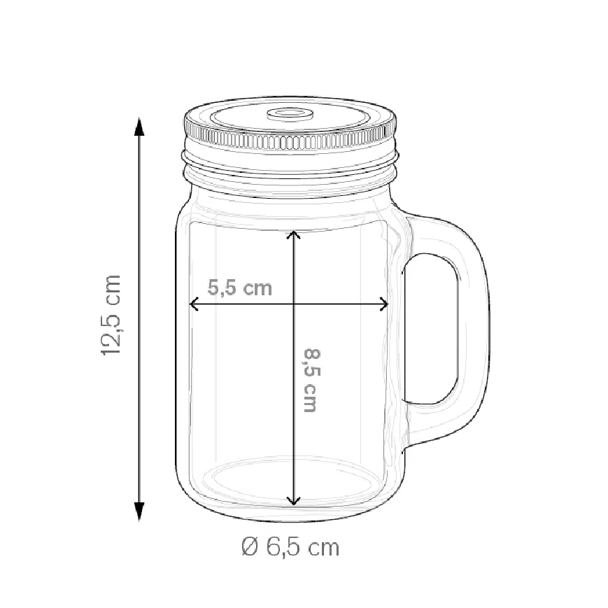 Vasetto in vetro robusto - Jar glass cod. PC478