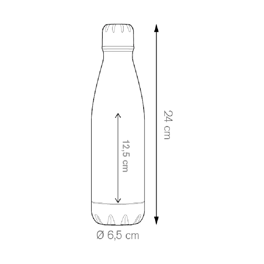 Borraccia alluminio 600 ml - Alum bottle 600 cod. PC494