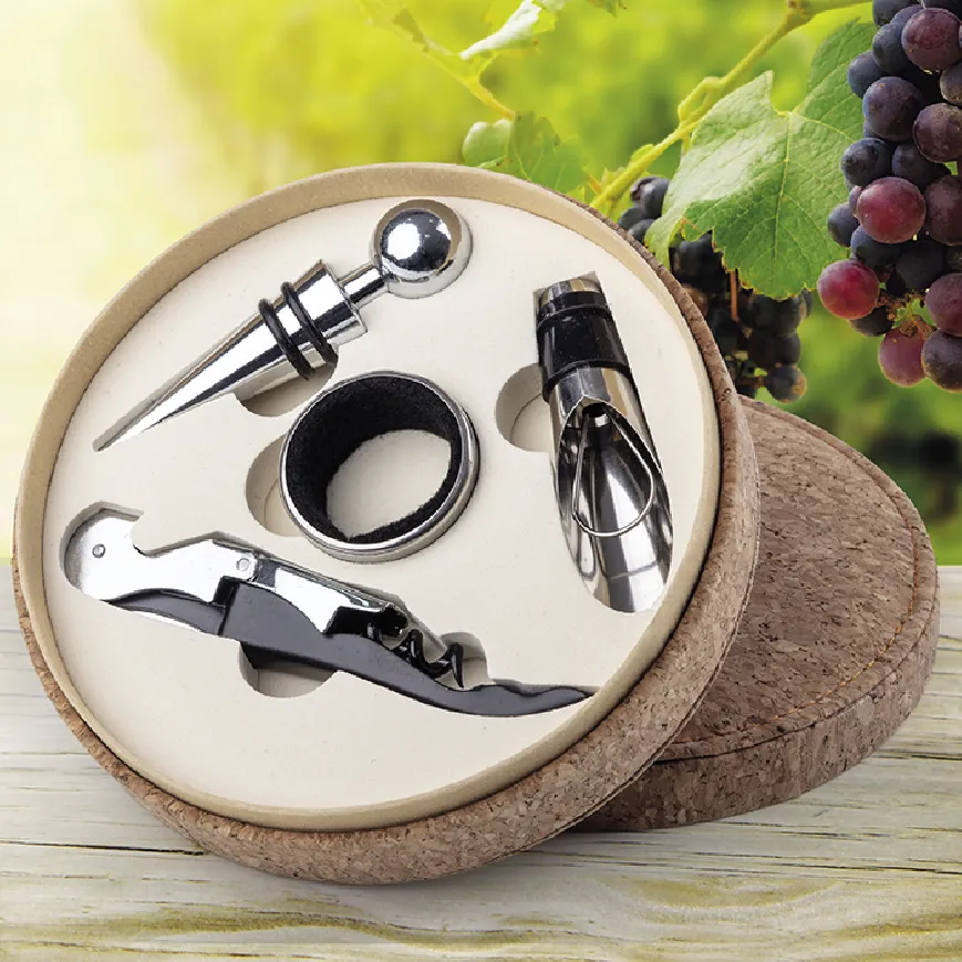 Set da vino in sughero - Wino cod. PC760