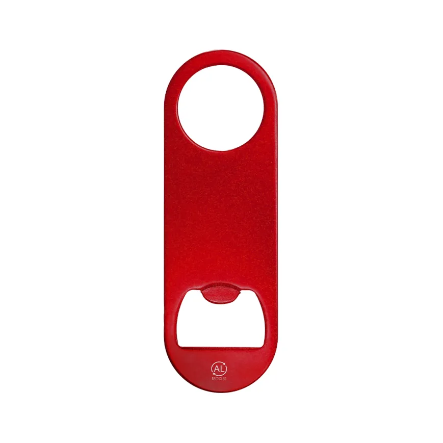 Apribottiglia in alluminio riciclato - cod. MK-22086