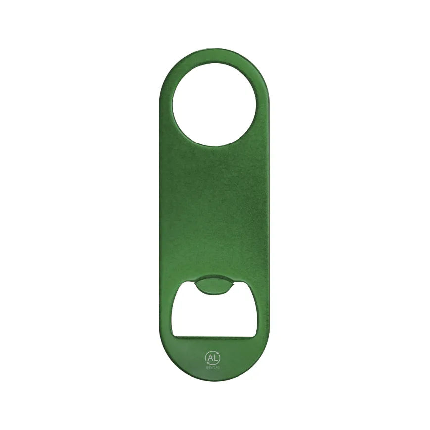 Apribottiglia in alluminio riciclato - cod. MK-22086