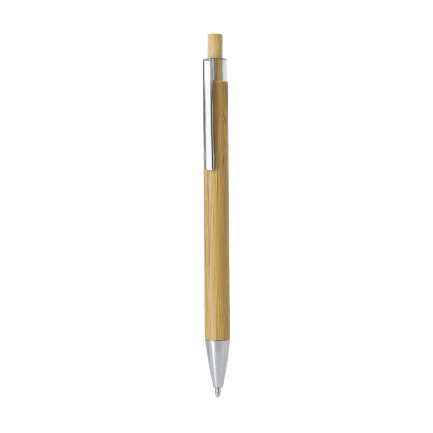 Penna a pulsante in bambù - cod. MK-22206