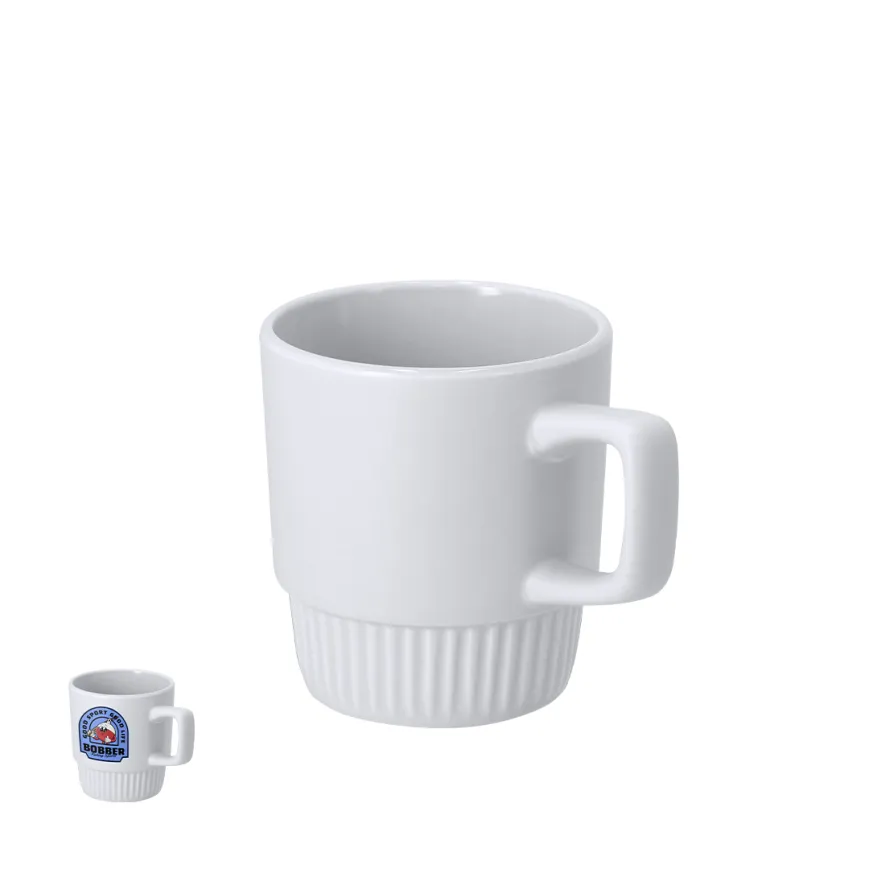 Tazza smussata da 300 ml in ceramica per sublimazione - cod. MK-22225