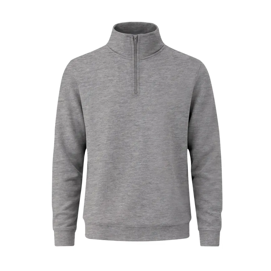 Felpa unisex con mezza cerniera in cotone - cod. MK-22337