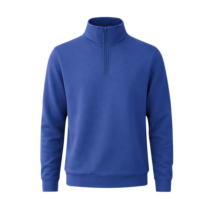 Felpa unisex con mezza cerniera in cotone - cod. MK-22337