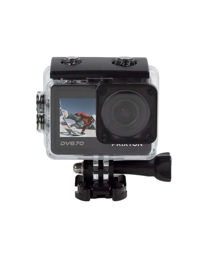 Action camera a doppio schermo da 4K Prixton DV670 - cod. P2PA173