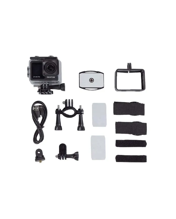 Action camera a doppio schermo da 4K Prixton DV670 - cod. P2PA173