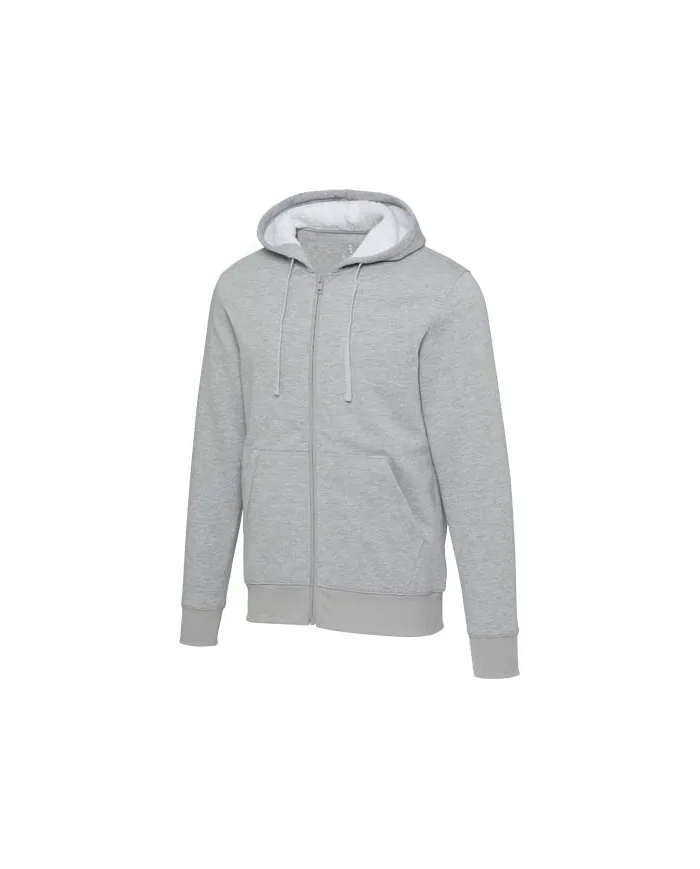 Felpa con cappuccio e zip intera in sherpa Natron - cod. P39507