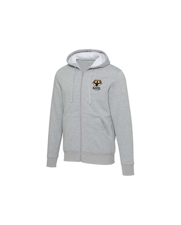 Felpa con cappuccio e zip intera in sherpa Natron - cod. P39507