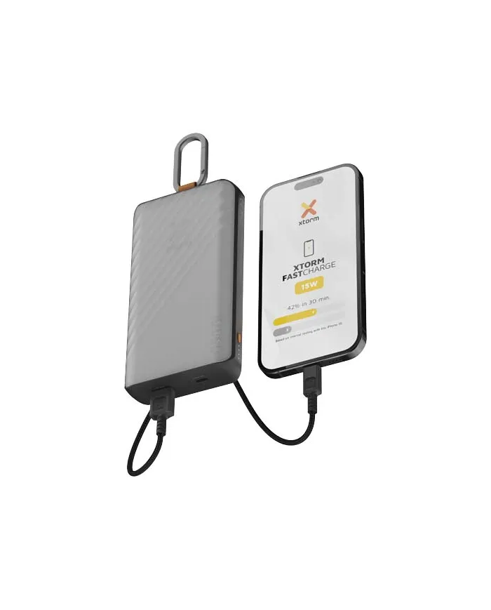 Power bank a energia solare da 10.000 mAh 15 W con luce - cod. P124479