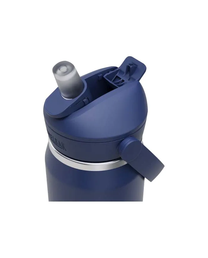 Borraccia con cannuccia girevole in acciaio inossidabile da 740 ml - cod. P100888