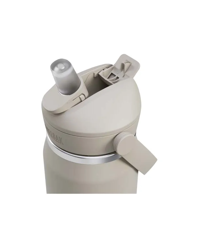 Borraccia con cannuccia girevole in acciaio inossidabile da 740 ml - cod. P100888