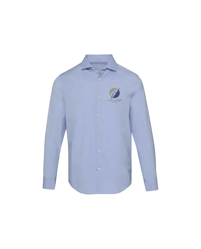 Camicia in tessuto di popeline da uomo Carnelian - cod. P39502