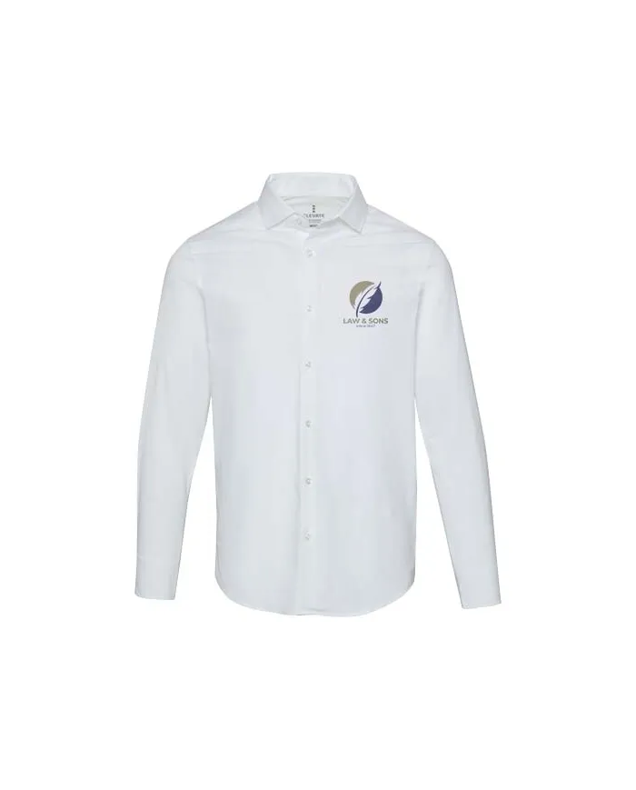 Camicia in tessuto di popeline da uomo Carnelian - cod. P39502