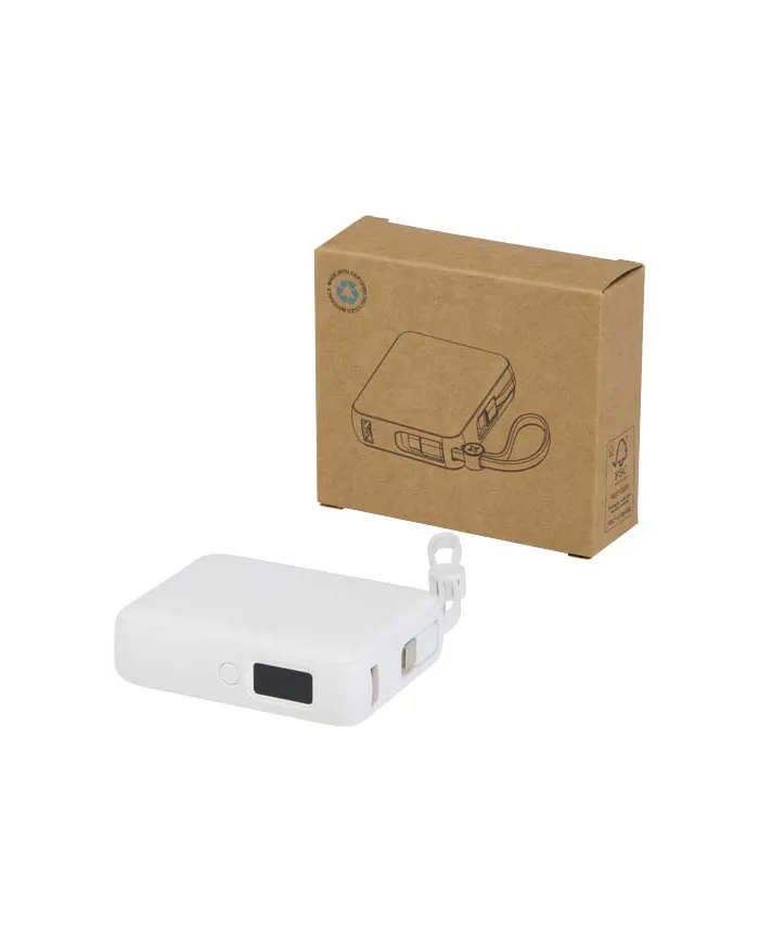 Power bank per tablet da 10.000 mAh e 35 W con cavo Tipo-C integrato - cod. P124450