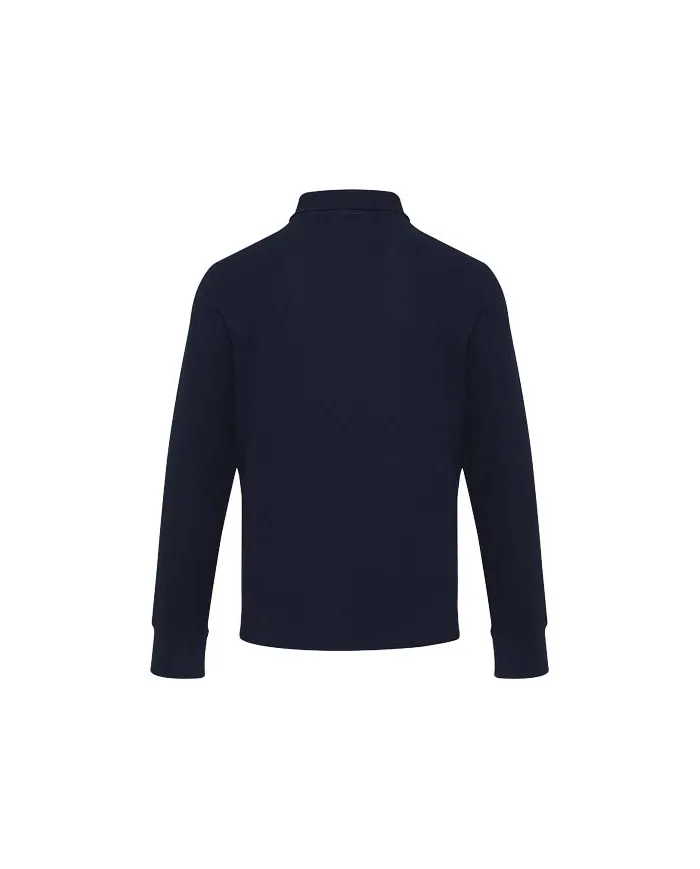 Polo unisex con mezza zip a maniche lunghe - cod. P39551