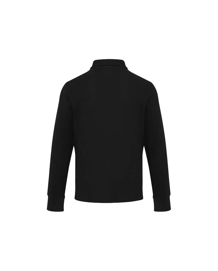 Polo unisex con mezza zip a maniche lunghe - cod. P39551