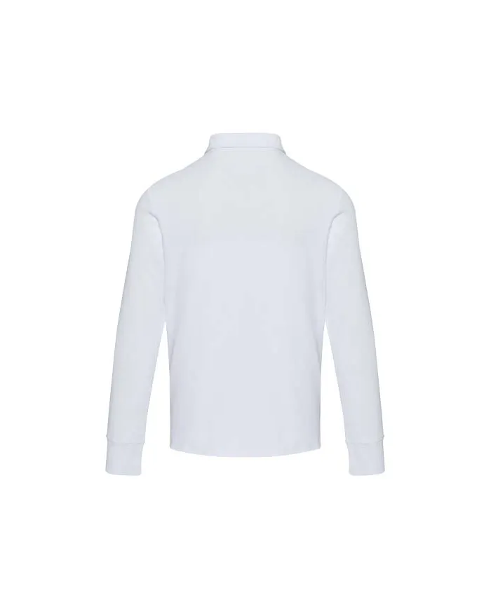 Polo unisex con mezza zip a maniche lunghe - cod. P39551