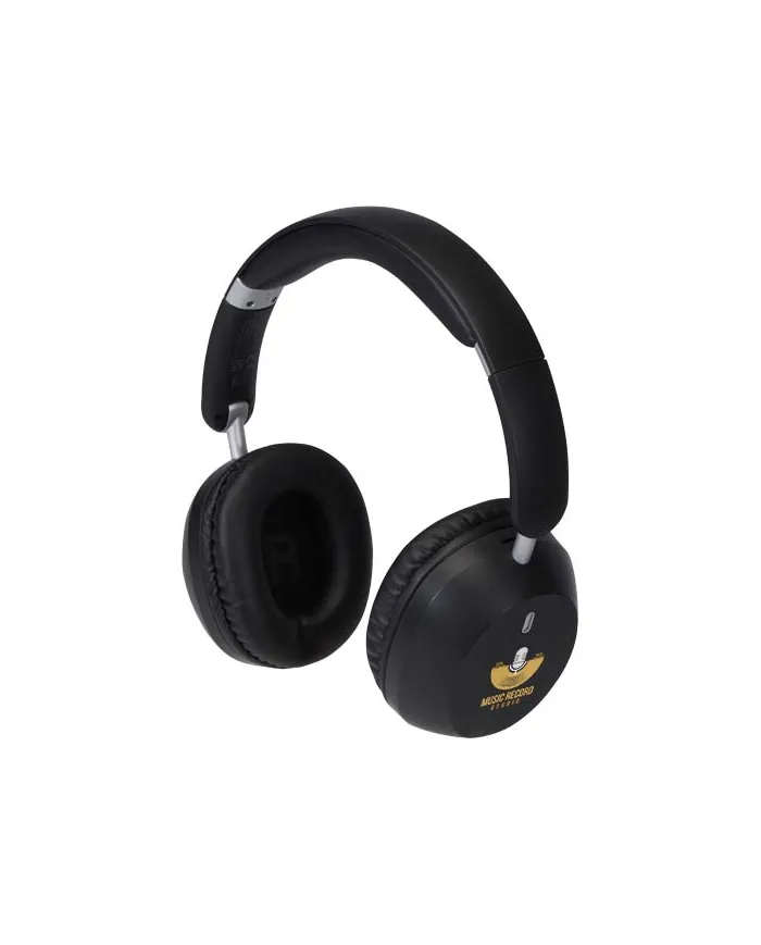 Cuffie pieghevoli over-ear in plastica riciclata con funzione ANC e ENC - cod. P124473