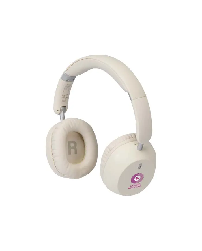 Cuffie pieghevoli over-ear in plastica riciclata con funzione ANC e ENC - cod. P124473