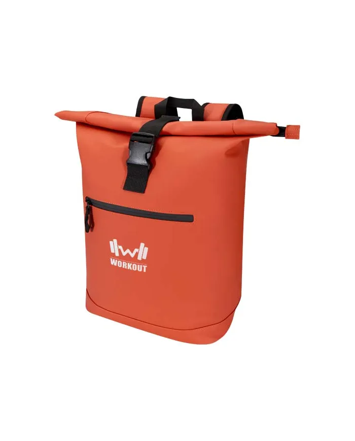 Zaino roll-top per portatile da 15" in materiale riciclato certificato GRS da 18 litri Resi Plus - cod. P130093