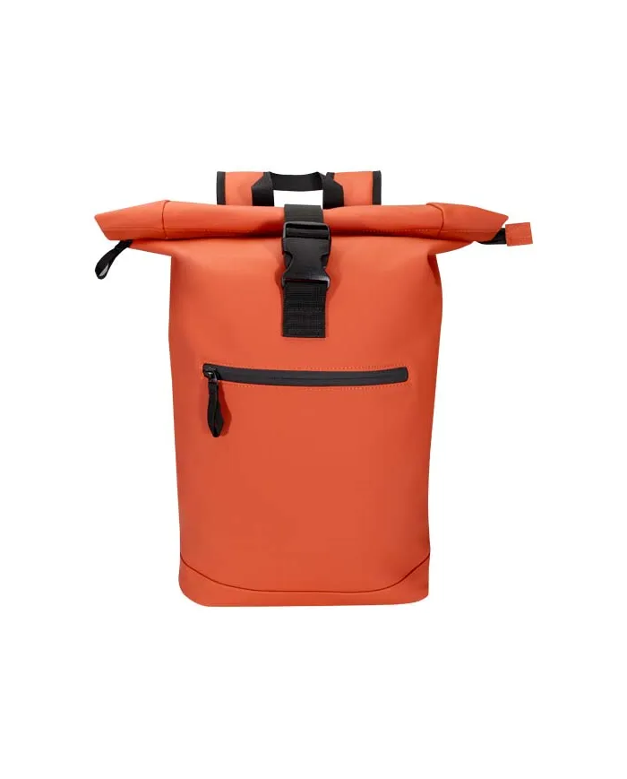 Zaino roll-top per portatile da 15" in materiale riciclato certificato GRS da 18 litri Resi Plus - cod. P130093