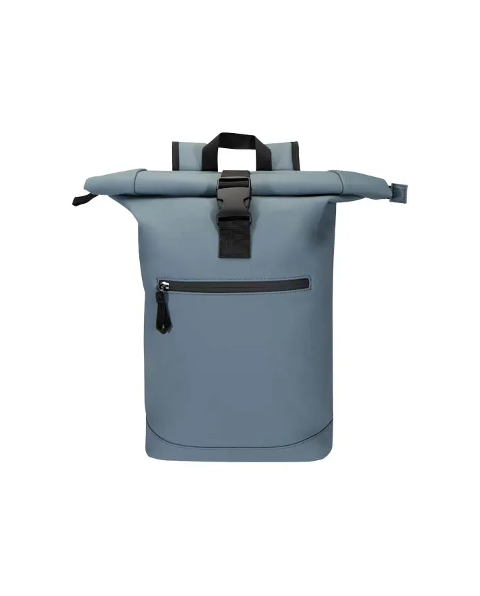 Zaino roll-top per portatile da 15" in materiale riciclato certificato GRS da 18 litri Resi Plus - cod. P130093