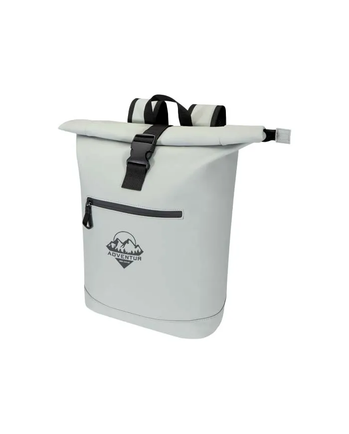 Zaino roll-top per portatile da 15" in materiale riciclato certificato GRS da 18 litri Resi Plus - cod. P130093