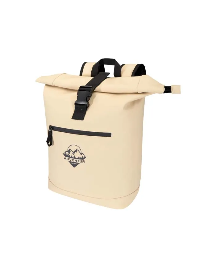 Zaino roll-top per portatile da 15" in materiale riciclato certificato GRS da 18 litri Resi Plus - cod. P130093