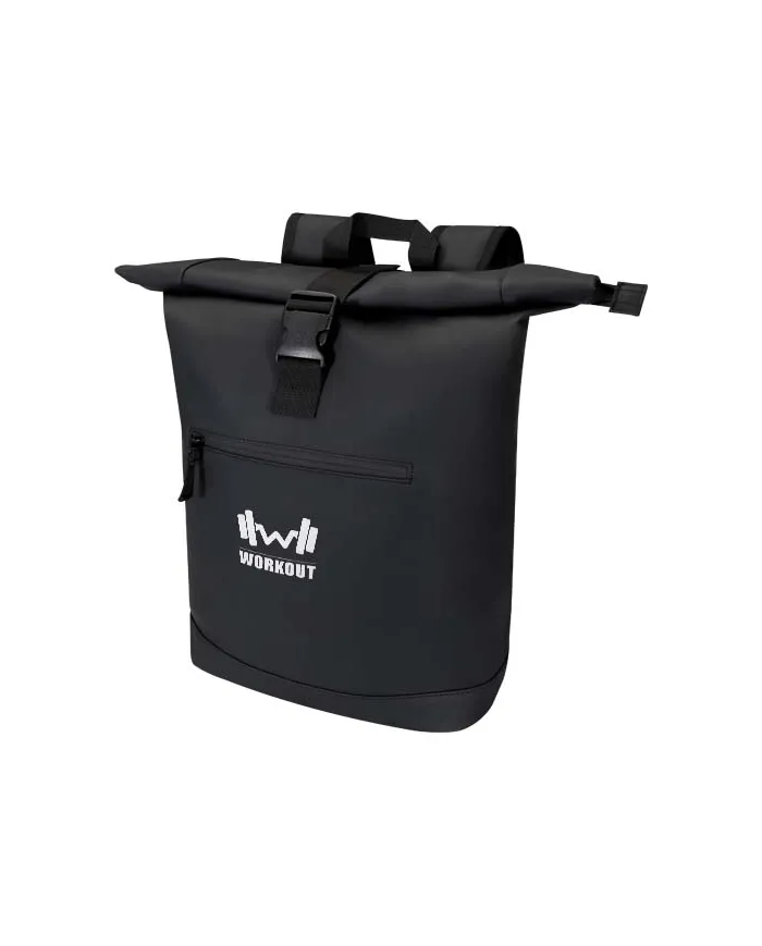 Zaino roll-top per portatile da 15" in materiale riciclato certificato GRS da 18 litri Resi Plus - cod. P130093