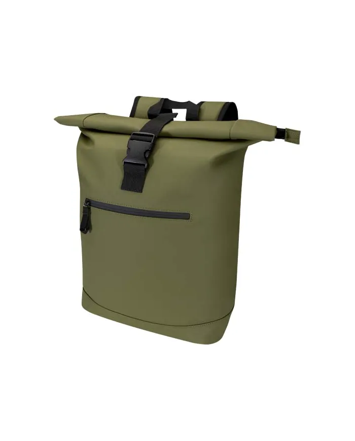 Zaino roll-top per portatile da 15" in materiale riciclato certificato GRS da 18 litri Resi Plus - cod. P130093