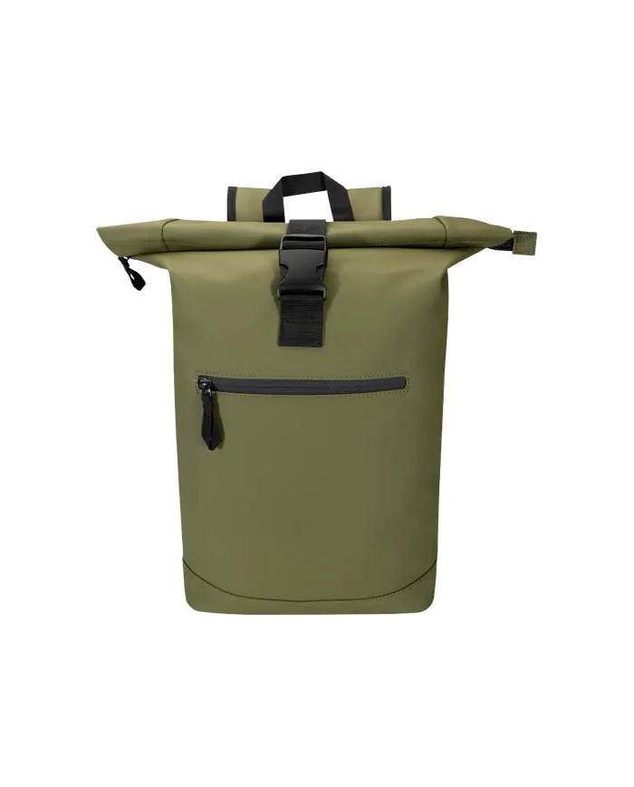 Zaino roll-top per portatile da 15" in materiale riciclato certificato GRS da 18 litri Resi Plus - cod. P130093