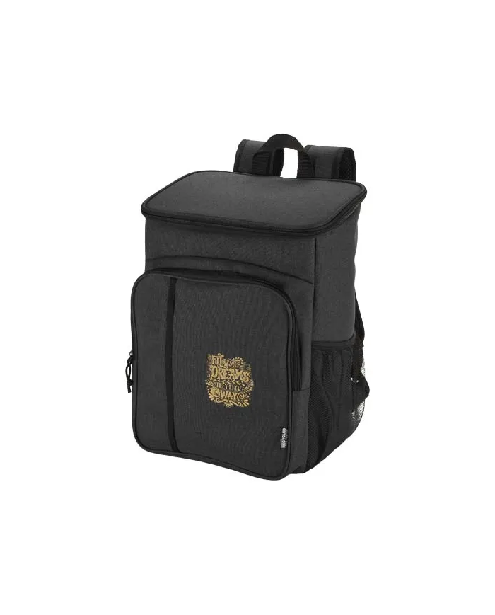 Zaino termico per picnic in materiale riciclato certificato GRS con set di posate Tundra - 20L - cod. P130120